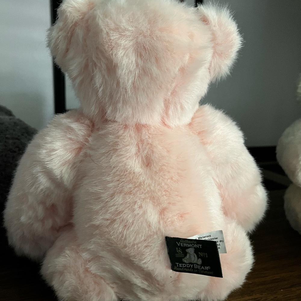 Pink Stuffed Teddy Bear with Floral Bouquet - Picture 6 of 6